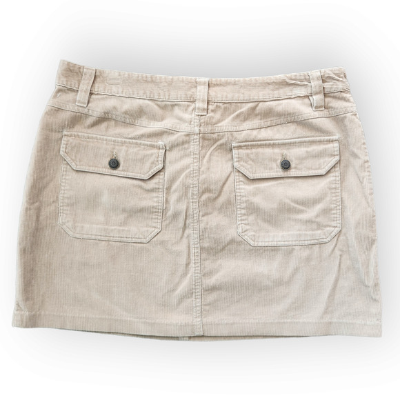 Vintage Y2K Old Navy Tan Corduroy Mini Skirt 12 - Picture 7 of 9